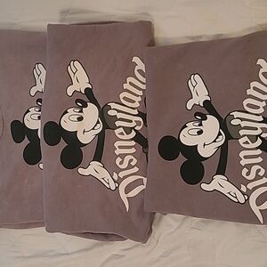 3 Disneyland crew neck sweat shirts